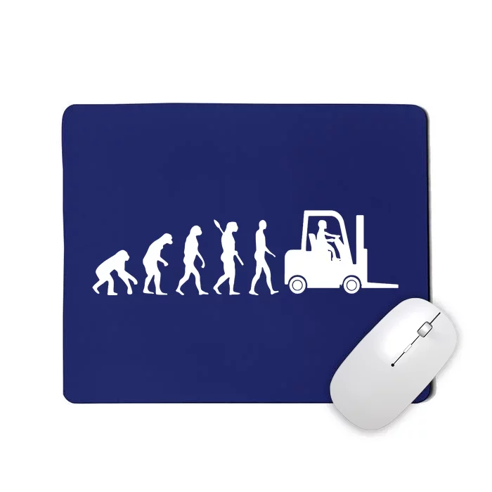 Forklift Driver Fork Hoist Evolution Warehouse Worker Mousepad