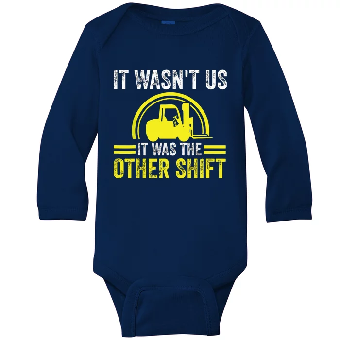 Forklift Driver Forklift Operator Baby Long Sleeve Bodysuit