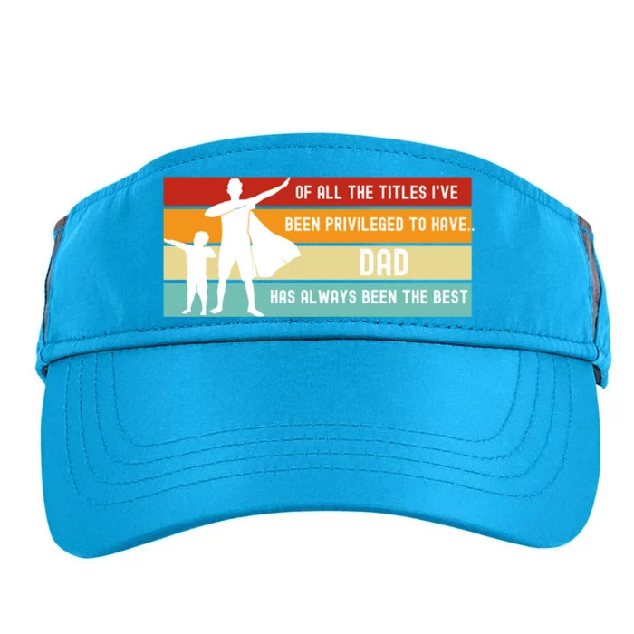 Father's Day From Son Inspirational Loving Fatherhood Quote Gift Adult Drive Performance Visor