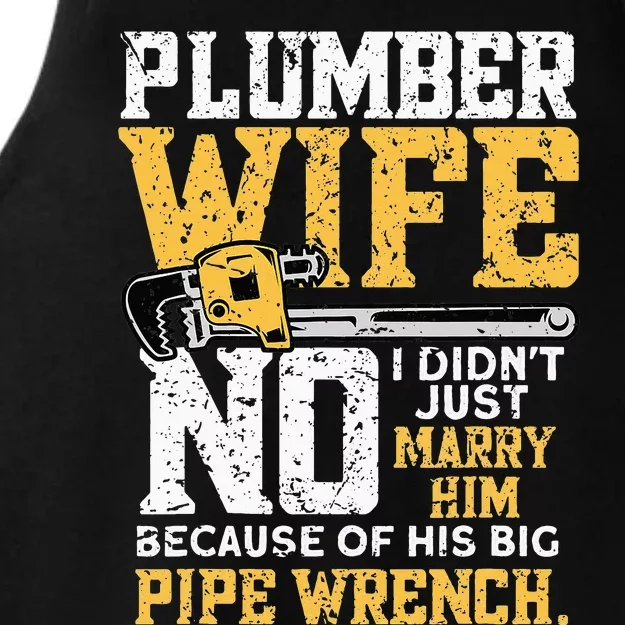 Funny Design For Plumber Wife - Plumbing Pipefitters Plumber Ladies Tri-Blend Wicking Tank