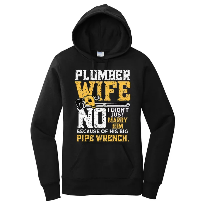 Funny Design For Plumber Wife - Plumbing Pipefitters Plumber Women's Pullover Hoodie