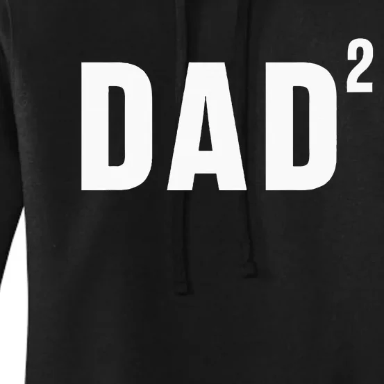 Funny Dad Fathers Day 2 Pregnancy Announcement Second Baby Women's Pullover Hoodie