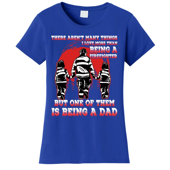 Fathers Day Firefighter Dad Fire Husband Daddy Grandpa Gift Women's T-Shirt