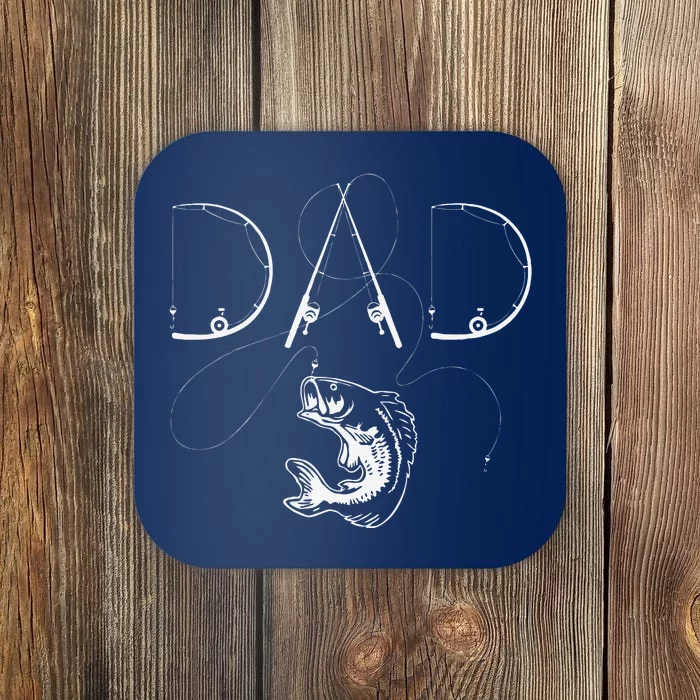 Fisherman Dad Fishing Enthusiast Fish Lover Daddy Father Coaster