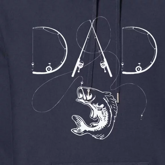 Fisherman Dad Fishing Enthusiast Fish Lover Daddy Father Premium Hoodie