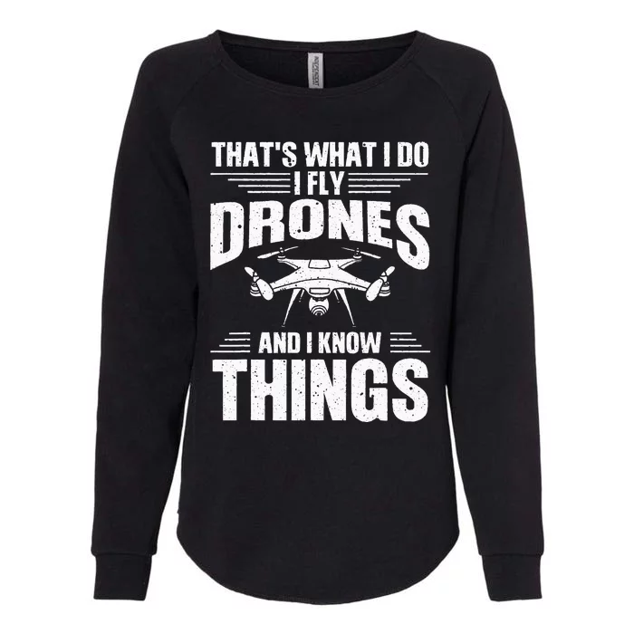 Funny Drone For Women Drone Pilot Flying Aerial Vehicle Womens California Wash Sweatshirt