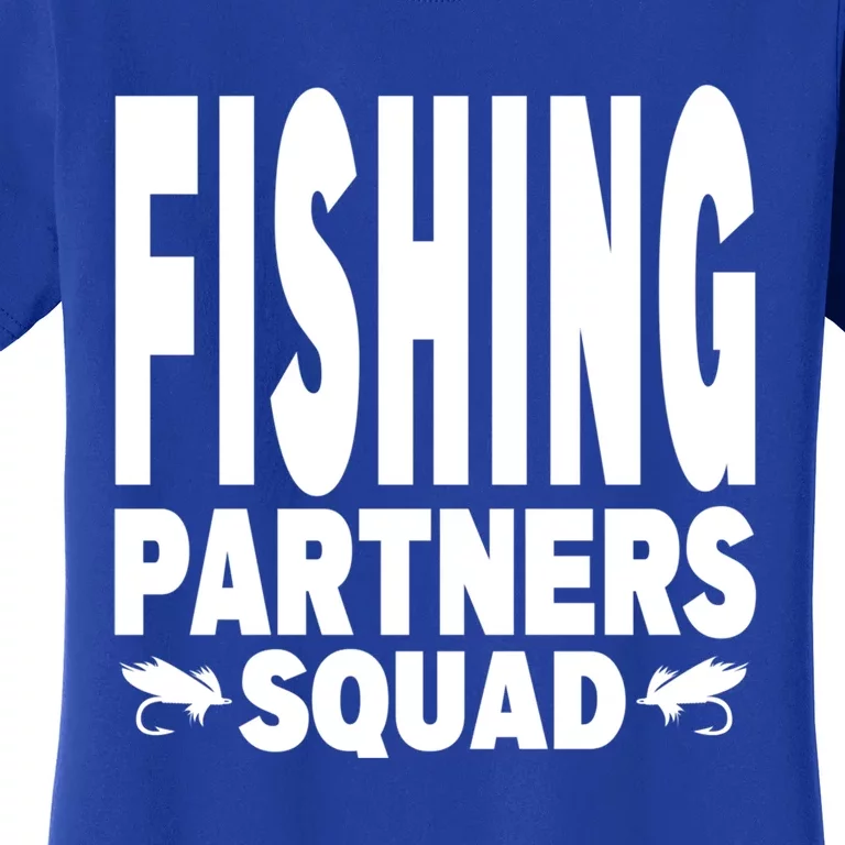 Fishing Dad Funny Gift Of Son Daughter Family Team Fishing Squad Funny Gift Women's T-Shirt