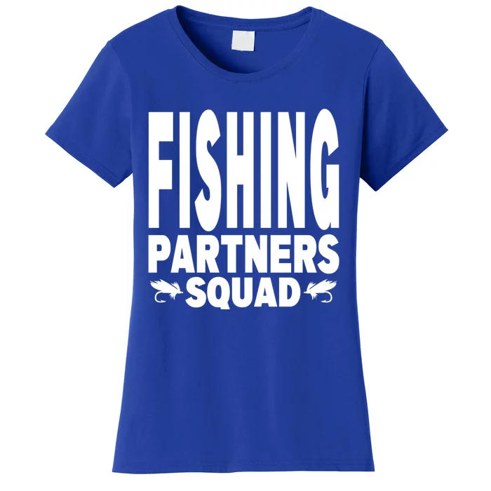 Fishing Dad Funny Gift Of Son Daughter Family Team Fishing Squad Funny Gift Women's T-Shirt