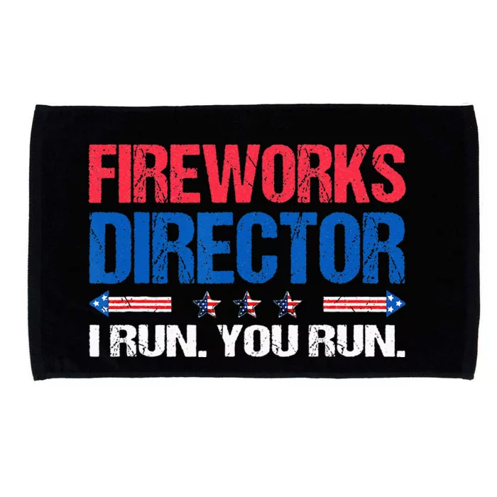 Fireworks Director Funny 4th Of July Firework Director Microfiber Hand Towel