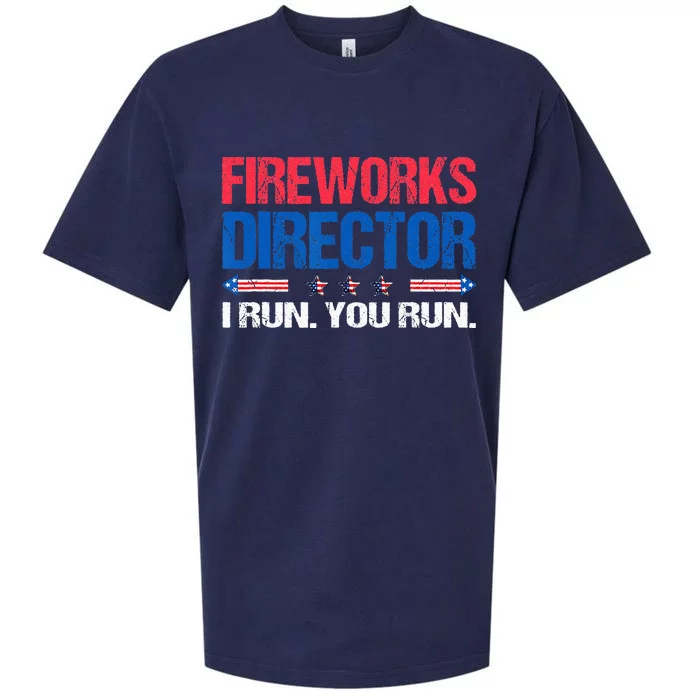 Fireworks Director Funny 4th Of July Firework Director Sueded Cloud Jersey T-Shirt