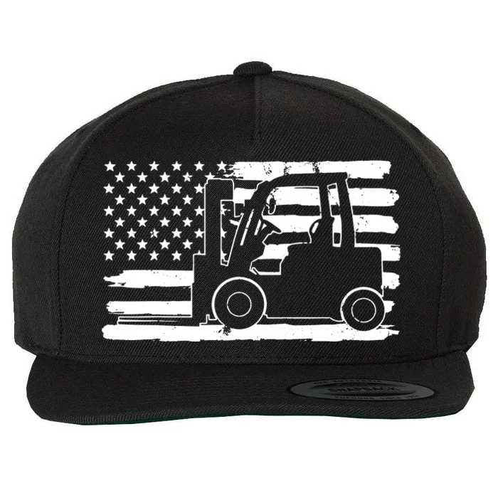 Forklift Driver Funny Wool Snapback Cap