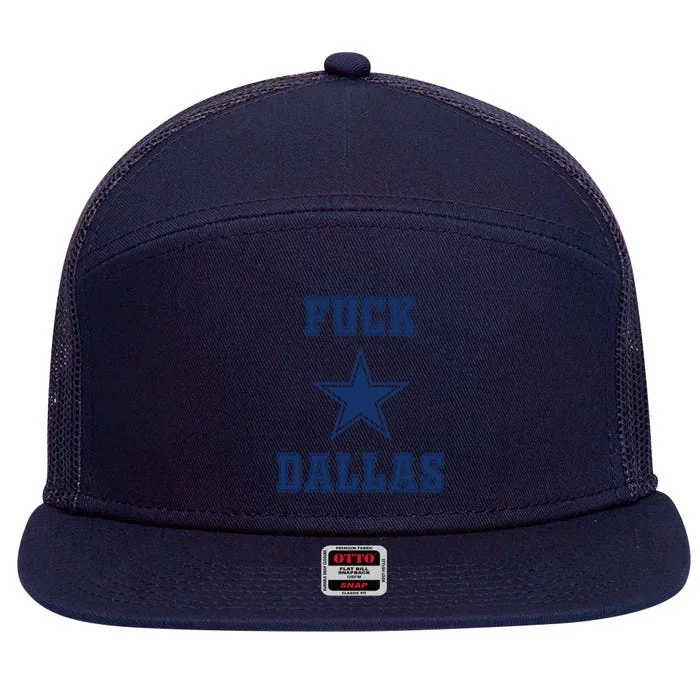 Fuck Dallas 7 Panel Mesh Trucker Snapback Hat