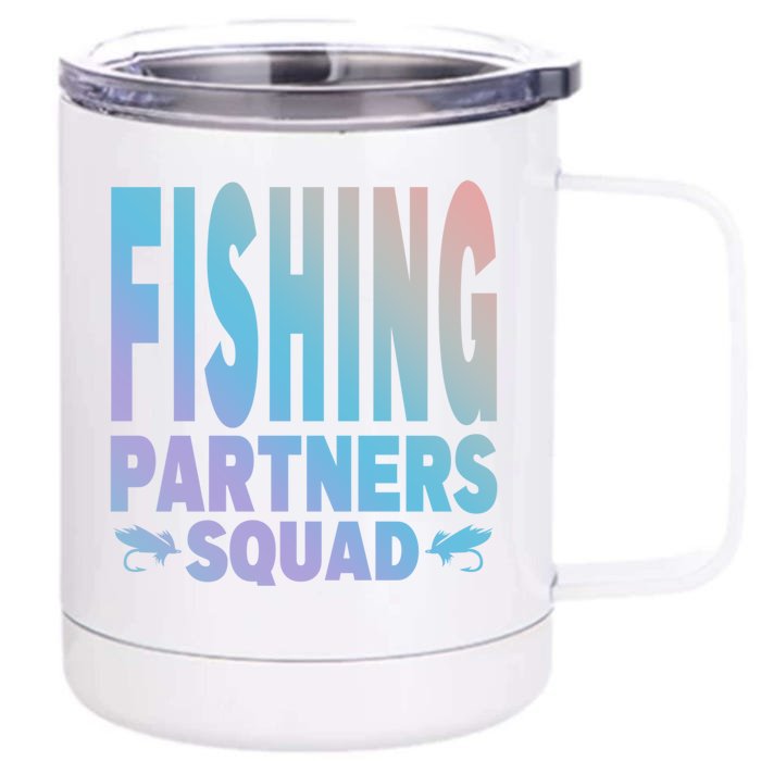 Fishing Dad Funny Gift Of Son Daughter Family Team Fishing Squad Great Gift Front & Back 12oz Stainless Steel Tumbler Cup