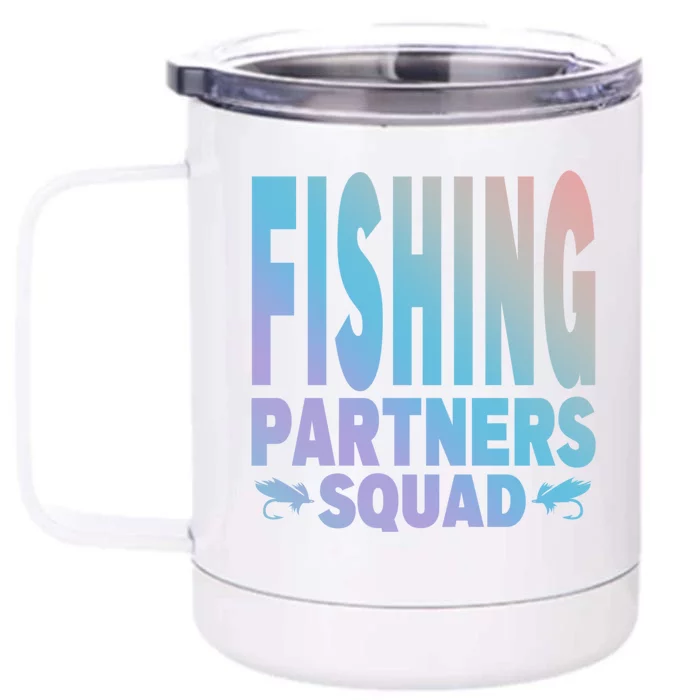 Fishing Dad Funny Gift Of Son Daughter Family Team Fishing Squad Great Gift Front & Back 12oz Stainless Steel Tumbler Cup