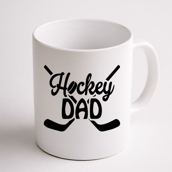 Father's Day Funny Hockey Dad Gift Hockey Dad Front & Back Coffee Mug