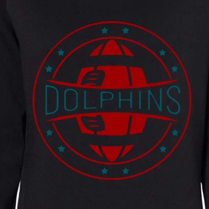 Funny Dolphins Football Gift For Miami Fan Sport Womens California Wash Sweatshirt