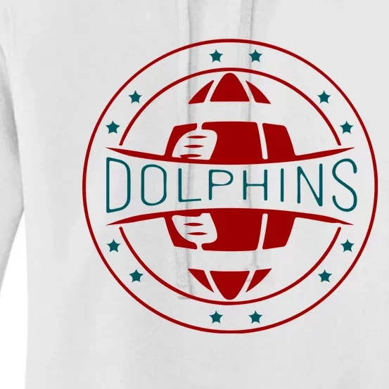 Funny Dolphins Football Gift For Miami Fan Sport Women's Pullover Hoodie