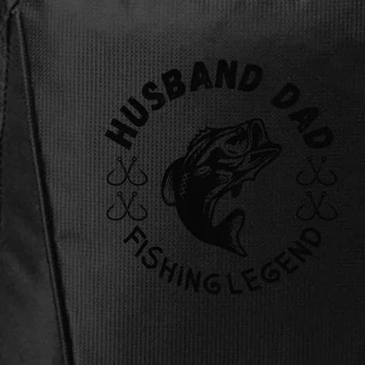 Father's Day Funny Husband Dad Fishing Legend Gift City Backpack