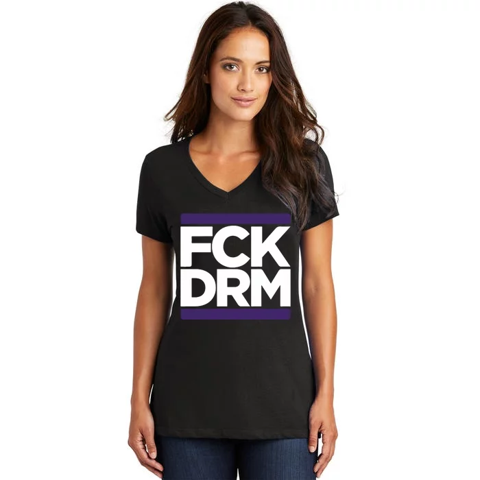 Fck Drm Women's V-Neck T-Shirt