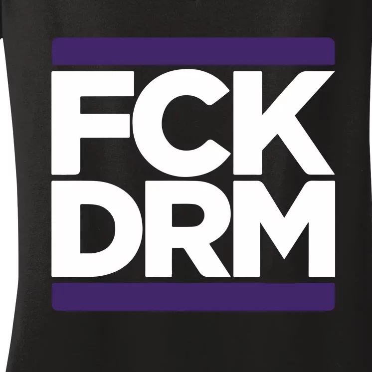 Fck Drm Women's V-Neck T-Shirt