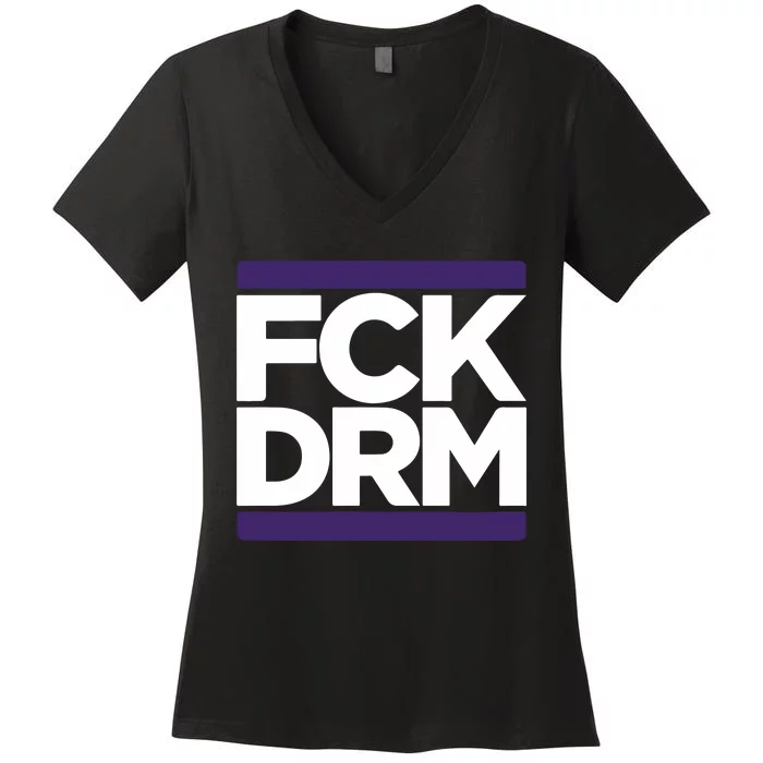 Fck Drm Women's V-Neck T-Shirt