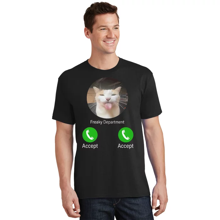 Freaky Department Funny Cat Meme T-Shirt