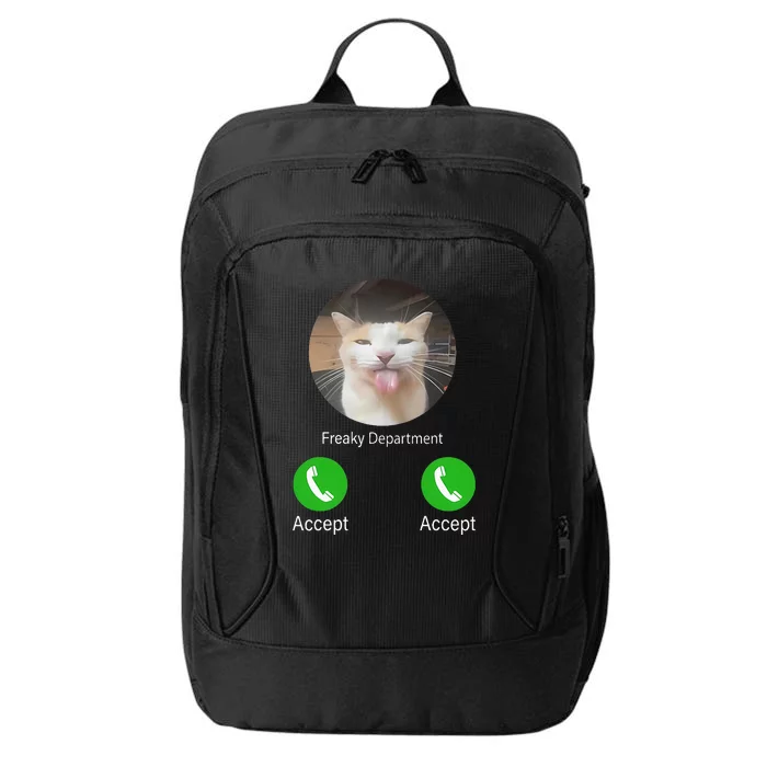 Freaky Department Funny Cat Meme City Backpack