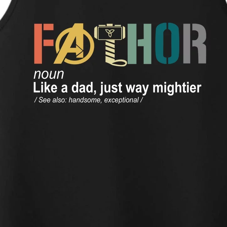 Fathor Definition Father's Day Gift Viking Hero Performance Tank