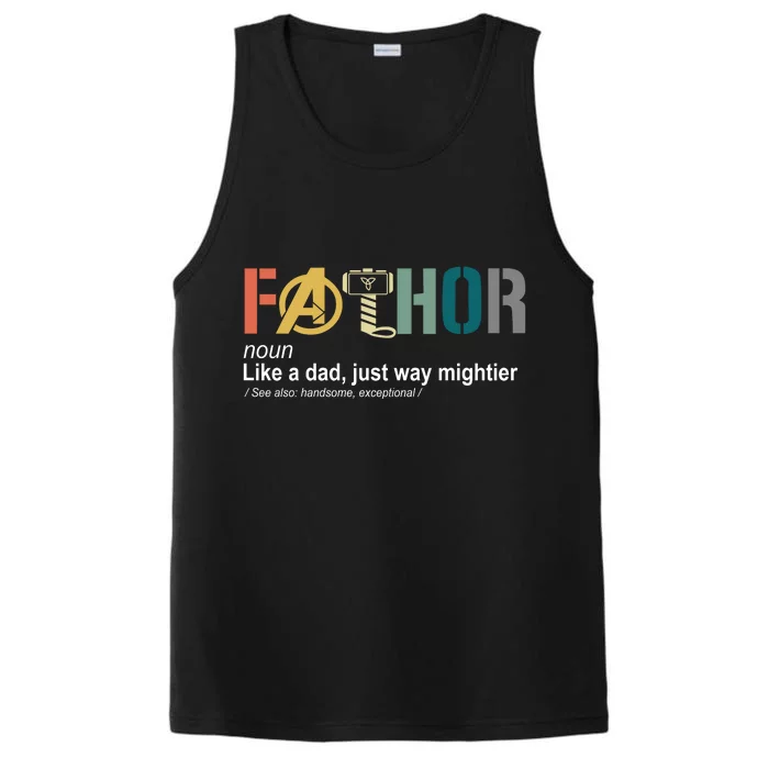 Fathor Definition Father's Day Gift Viking Hero Performance Tank