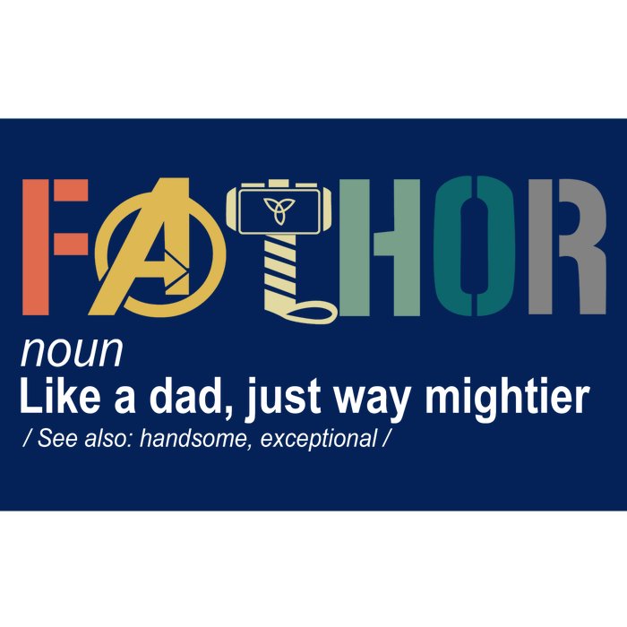 Fathor Definition Father's Day Gift Viking Hero Bumper Sticker