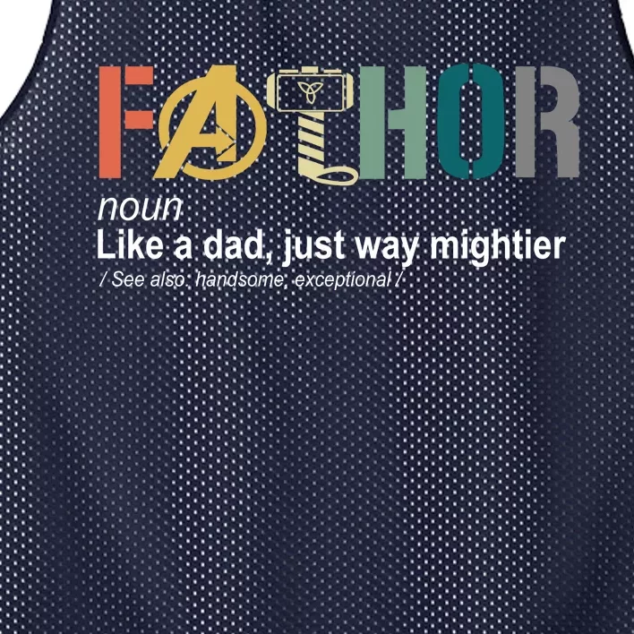 Fathor Definition Father's Day Gift Viking Hero Mesh Reversible Basketball Jersey Tank