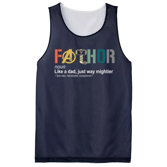 Fathor Definition Father's Day Gift Viking Hero Mesh Reversible Basketball Jersey Tank