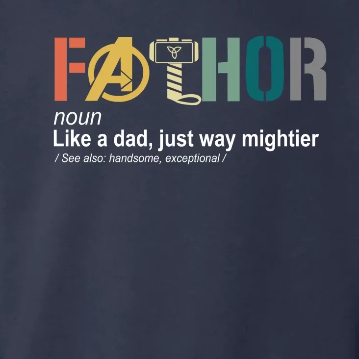 Fathor Definition Father's Day Gift Viking Hero Toddler Hoodie