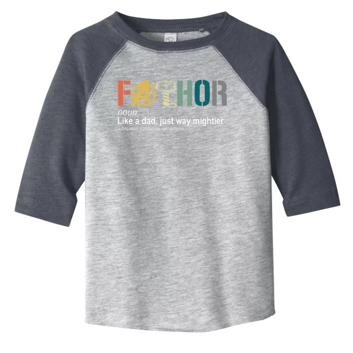 Fathor Definition Father's Day Gift Viking Hero Toddler Fine Jersey T-Shirt