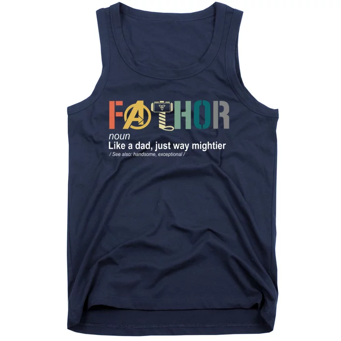 Fathor Definition Father's Day Gift Viking Hero Tank Top