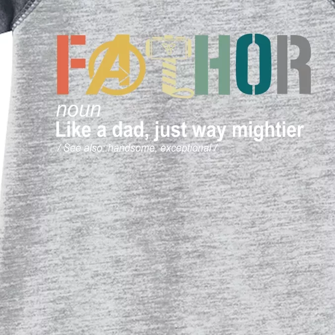 Fathor Definition Father's Day Gift Viking Hero Infant Baby Jersey Bodysuit