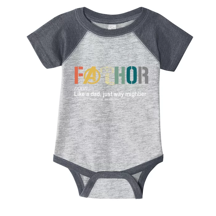 Fathor Definition Father's Day Gift Viking Hero Infant Baby Jersey Bodysuit