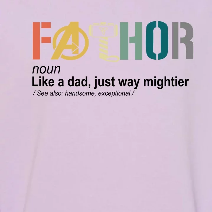 Fathor Definition Father's Day Gift Viking Hero Garment-Dyed Sweatshirt