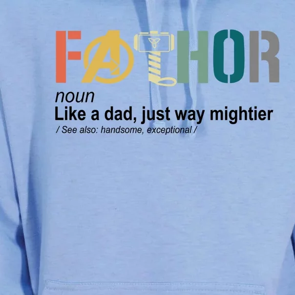 Fathor Definition Father's Day Gift Viking Hero Unisex Surf Hoodie