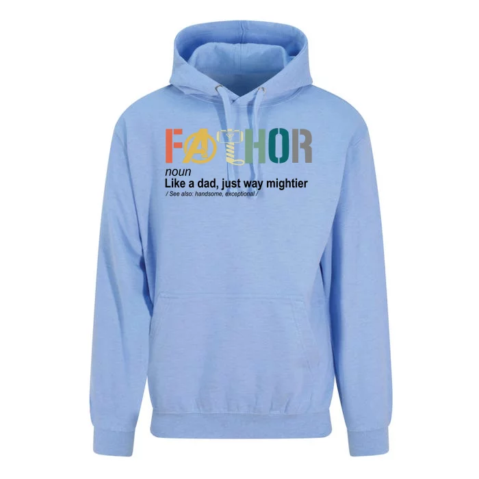 Fathor Definition Father's Day Gift Viking Hero Unisex Surf Hoodie