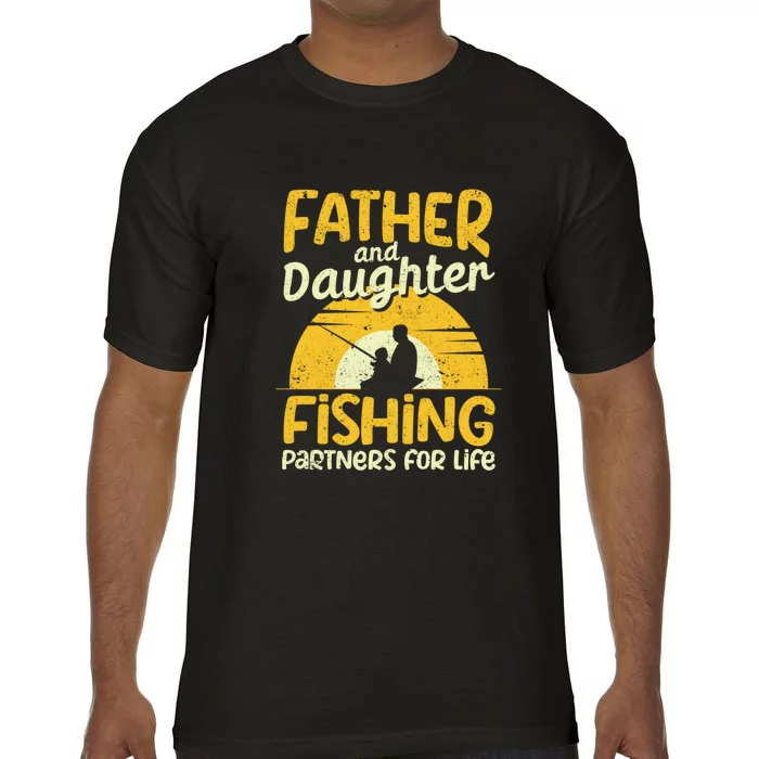 Father's Day Fisherman Dad Father And Daughter Fishing Gift Fishing Dad Comfort Colors T-Shirt