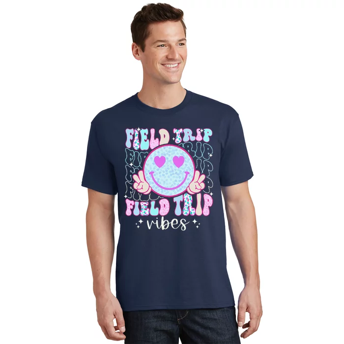 Field Day Field Trip Vibes Fun Day Groovy Teacher Student T-Shirt