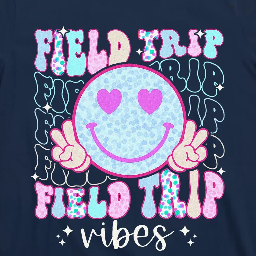 Field Day Field Trip Vibes Fun Day Groovy Teacher Student T-Shirt