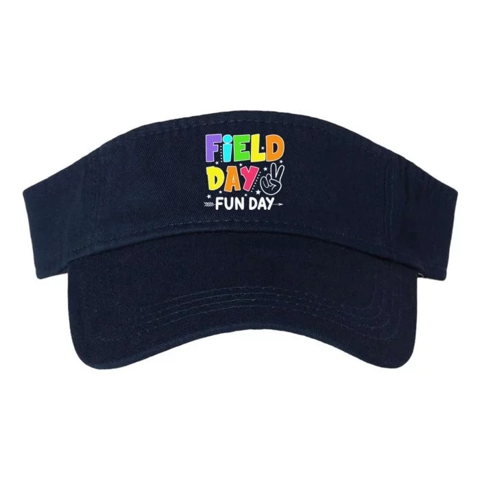 Field Day Fun Day Funny For Teacher Field Day 2024 Valucap Bio-Washed Visor