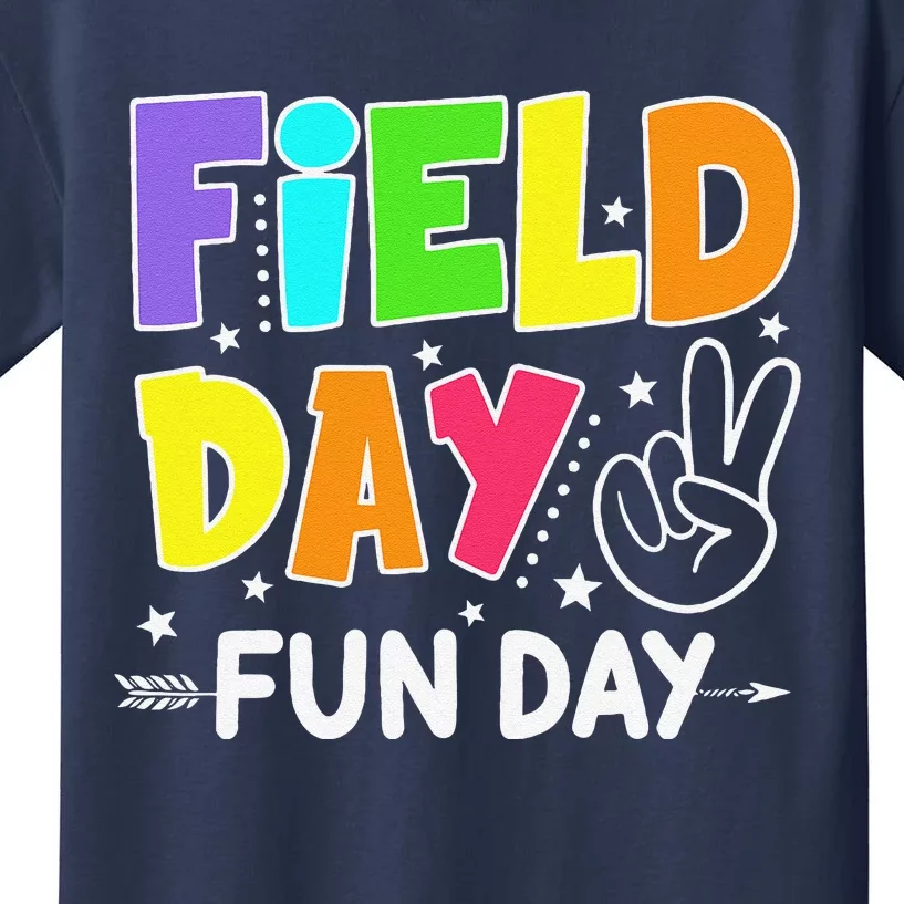 Field Day Fun Day Funny For Teacher Field Day 2024 Kids T-Shirt