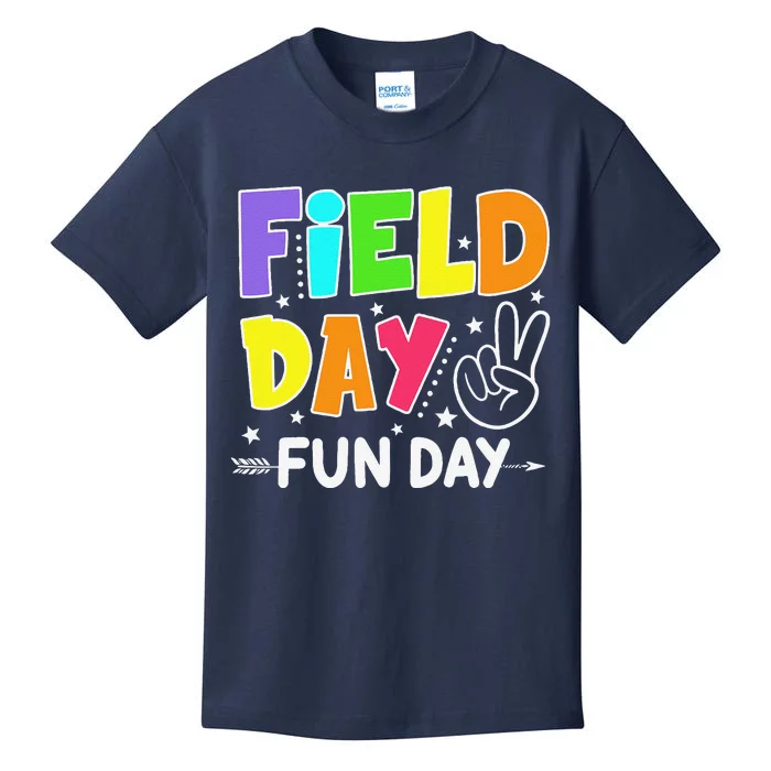 Field Day Fun Day Funny For Teacher Field Day 2024 Kids T-Shirt