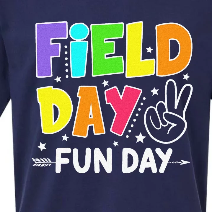 Field Day Fun Day Funny For Teacher Field Day 2024 Sueded Cloud Jersey T-Shirt