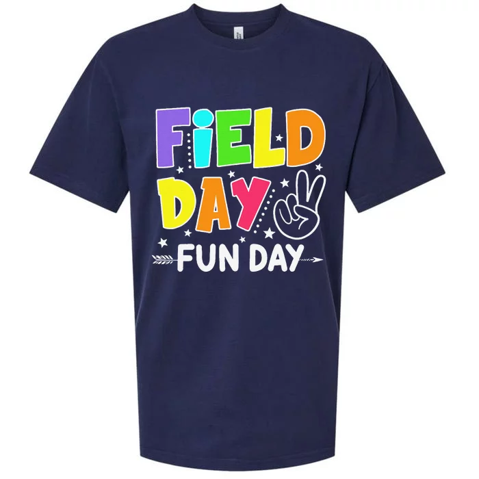 Field Day Fun Day Funny For Teacher Field Day 2024 Sueded Cloud Jersey T-Shirt