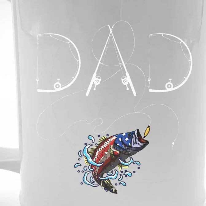 Fisherman Dad Fishing Enthusiast Fish Lover Daddy Father Gift For Dad Front & Back Beer Stein