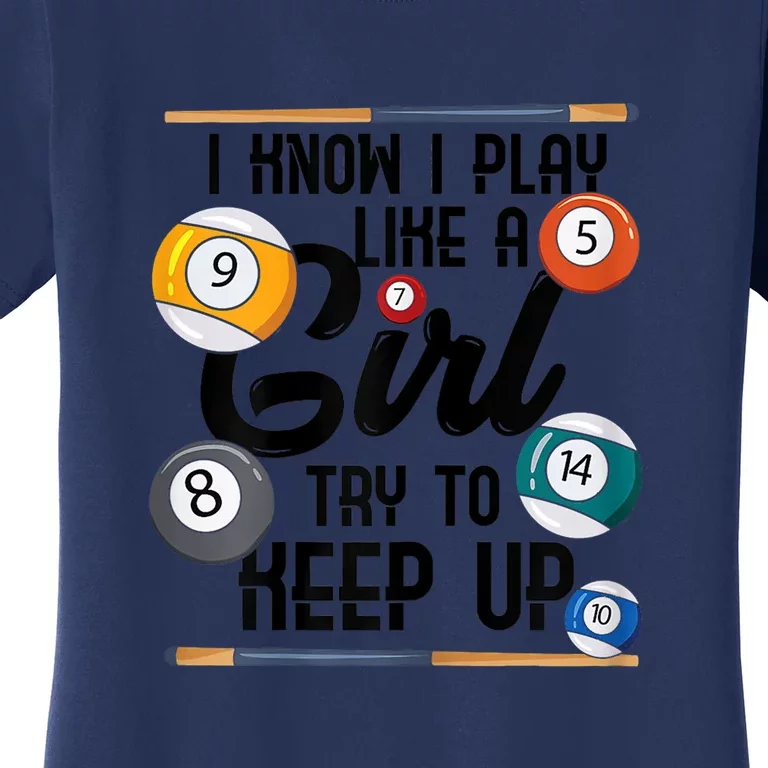 Father's Day Funny Artistic Billiards Gift For Dad Women's T-Shirt